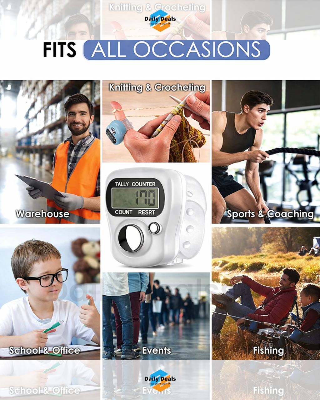 Digital Finger Tally Counter Ring