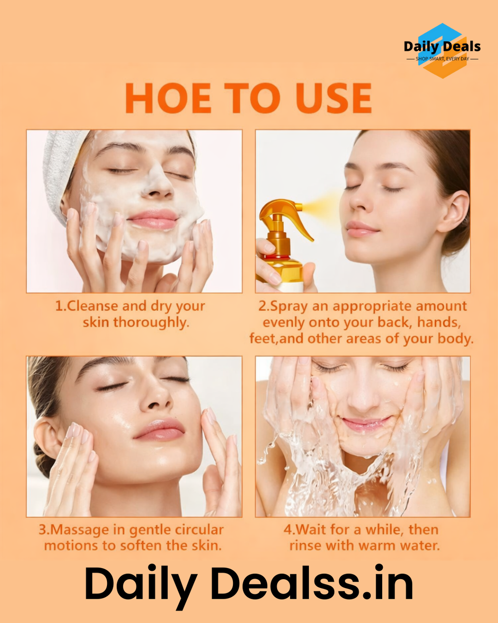 Exfoliating Kojic Acid Turmeric Spray 400ml (Pack of 2)