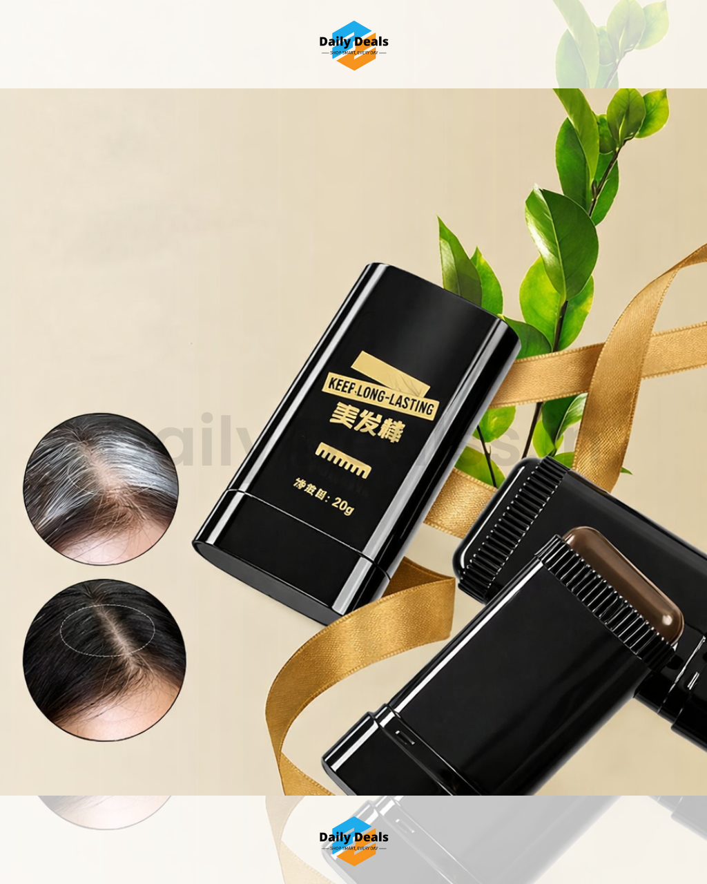 Covering White Hair is Simple and Convenient 20gm - Black