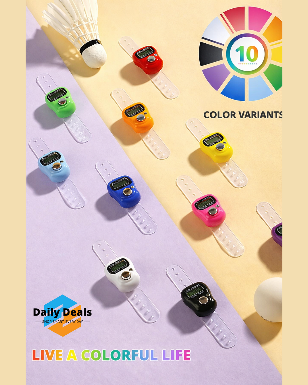 Digital Finger Tally Counter Ring
