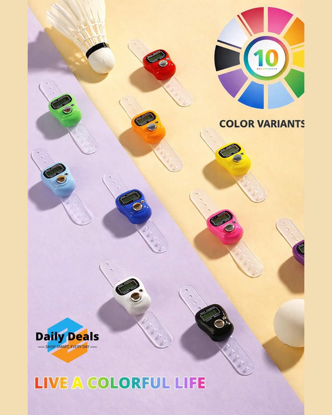 Digital Finger Tally Counter Ring