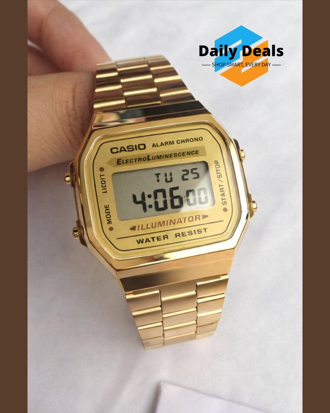 Casio Vintage Digital Gold Unisex Watch