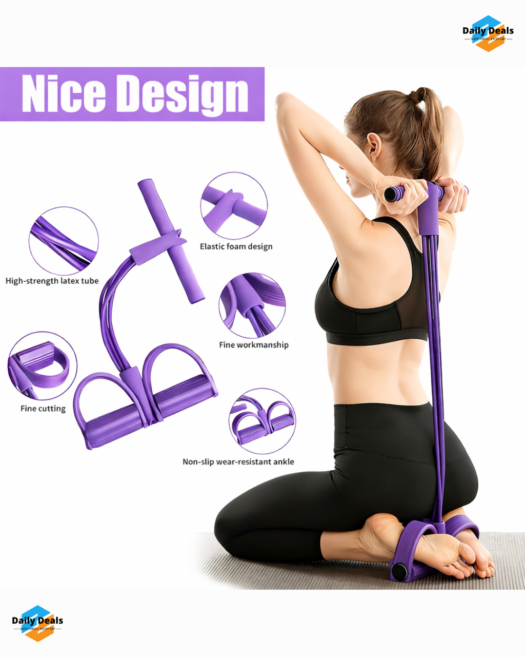 Yoga Pedal Puller Resistance Band Fitness Equipment