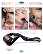 Derma Roller With 0.5 MM Titanium Microneedles  (Pack of 1 )