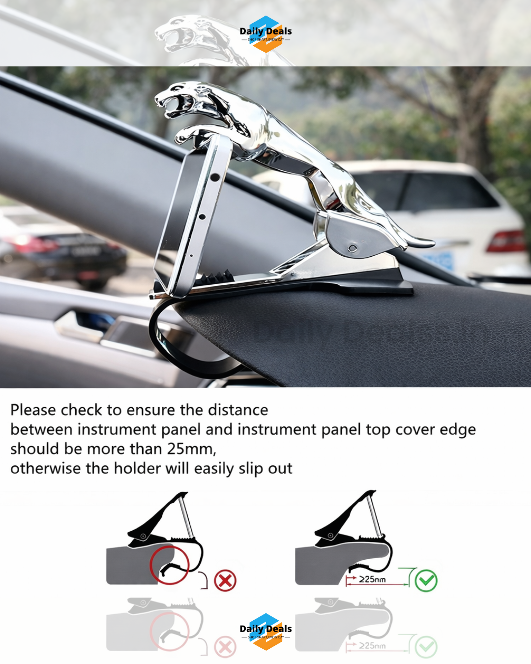 Jaguar Dashboard Phone Holder for Car