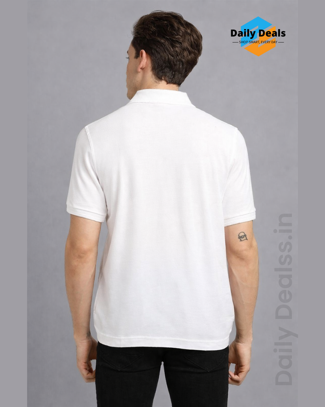Matte Solid Half Sleeves Men's Polo T-Shirt