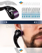 Derma Roller With 0.5 MM Titanium Microneedles  (Pack of 1 )