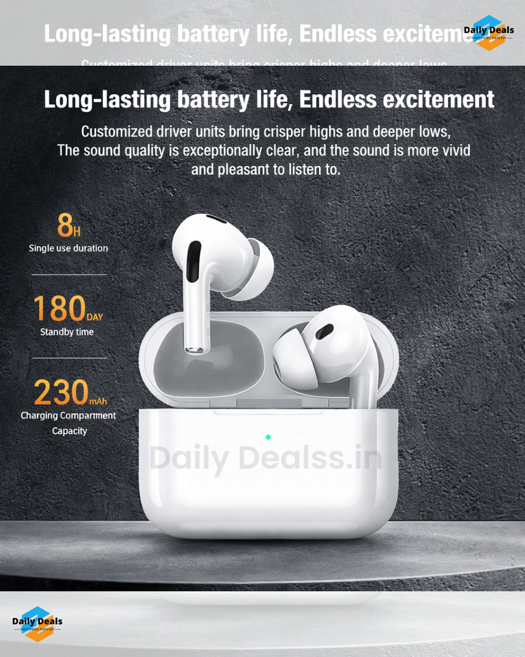 XANK Air-pods Pro with Wireless Charging Case with Sensor Enabled Bluetooth Headset (White, True Wireless)