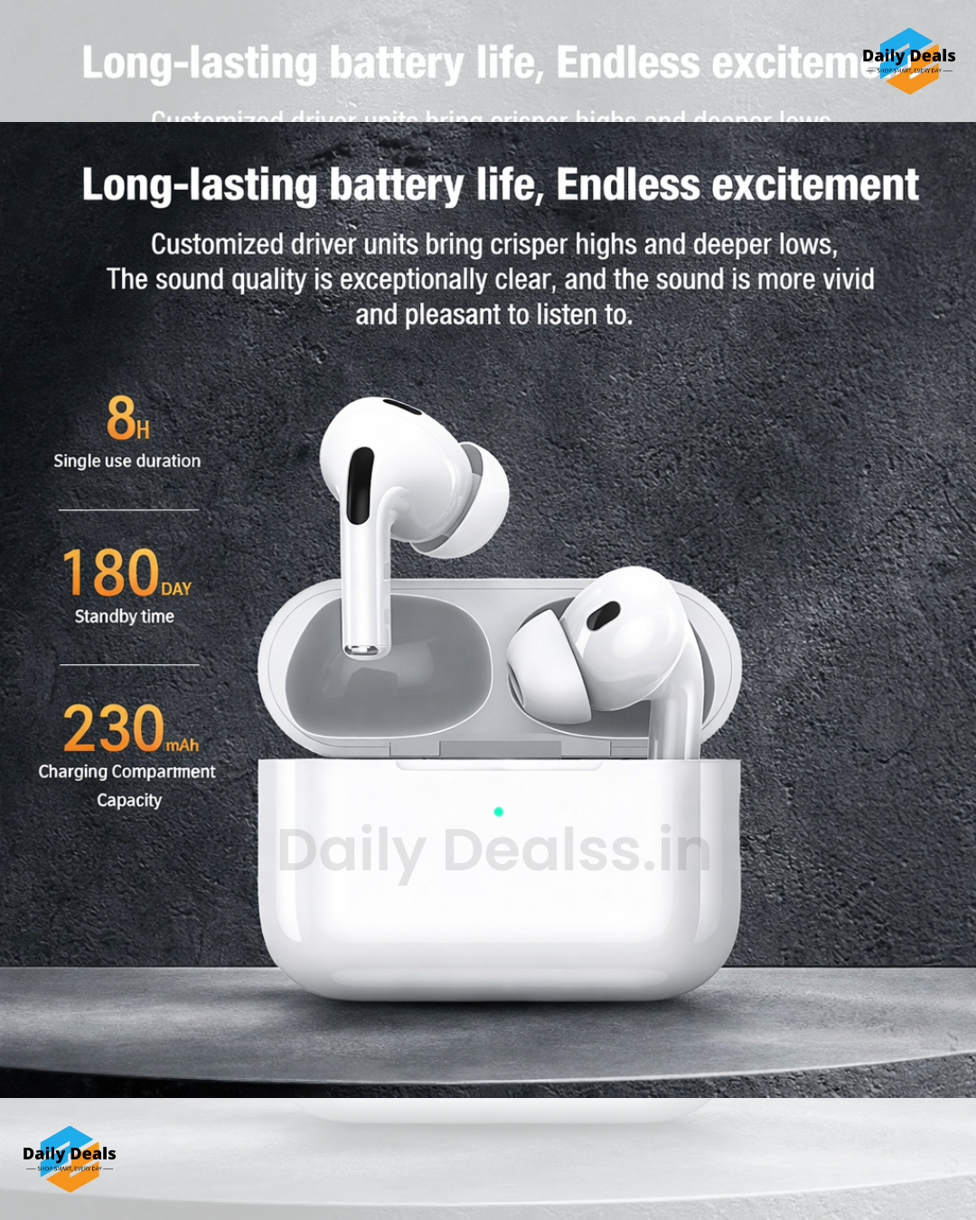 XANK Air-pods Pro with Wireless Charging Case with Sensor Enabled Bluetooth Headset (White, True Wireless)