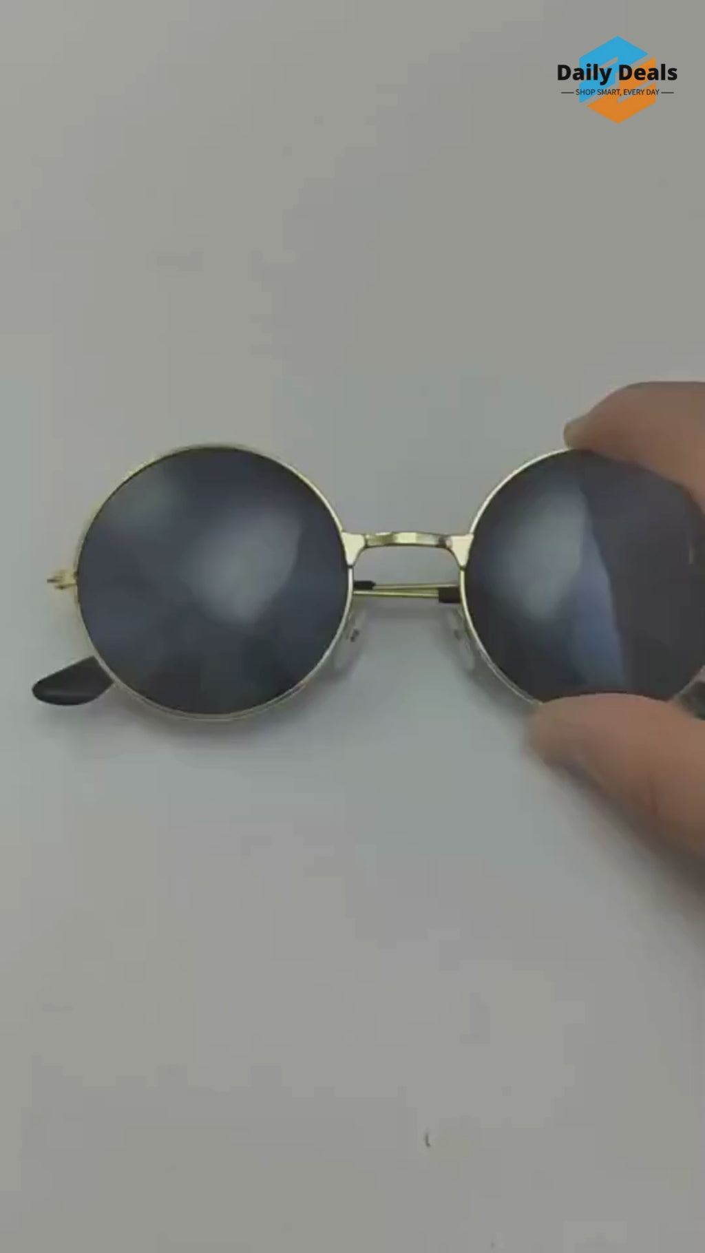 UV Protection, Polarized, Gradient, Mirrored Round Sunglasses